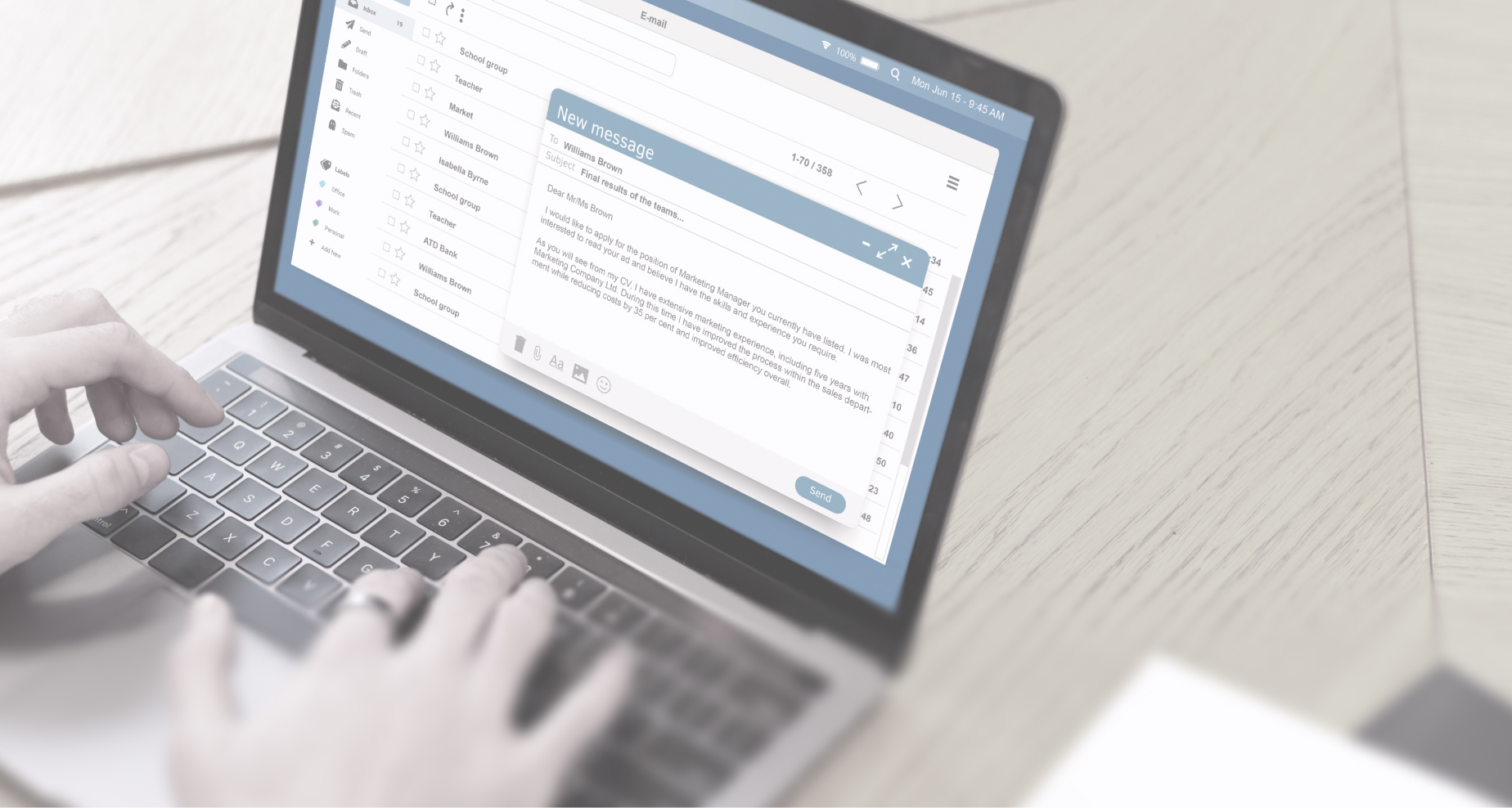 メールマガジンでのアンケートイメージ