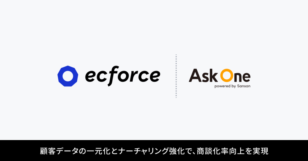 「ecforce」を提供する株式会社SUPER STUDIOが「Ask One」を導入
